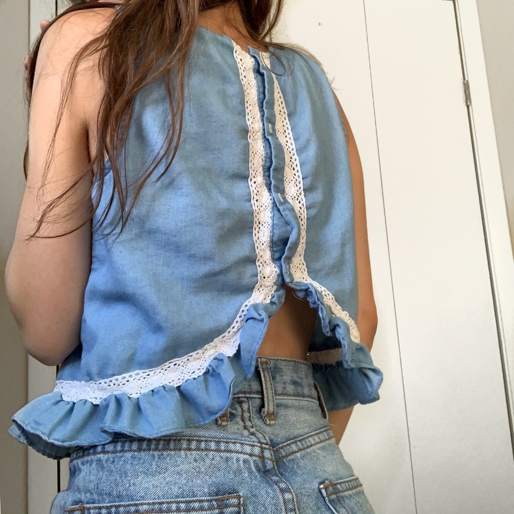 Open back blouse - Picture 5 of 8